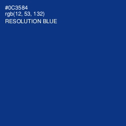 #0C3584 - Resolution Blue Color Image